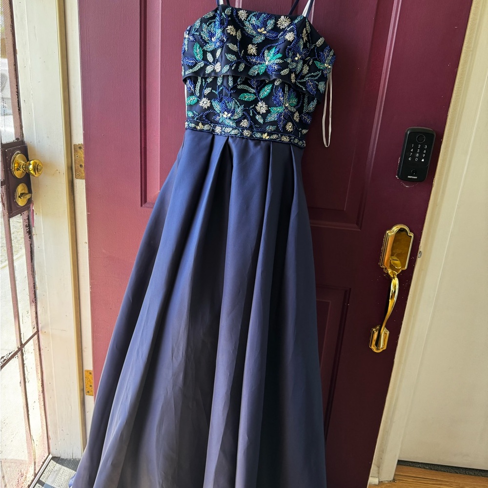 Elegant Navy Blue Dress